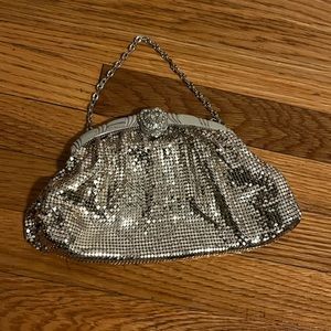 Retro silver sequin purse